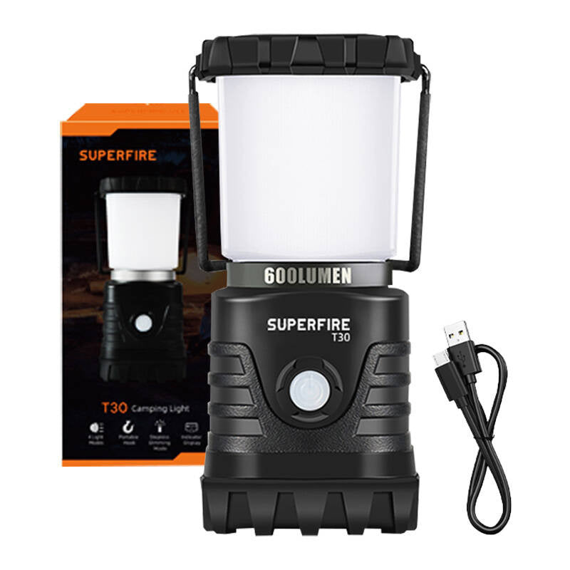 Campinglampe Superfire T30, 600lm, USB