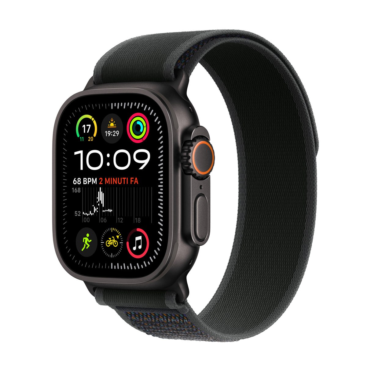 *Apple Watch Ultra 2 GPS + Cellular 49mm Black Titanium Case with Black Trail Loop - S/M
