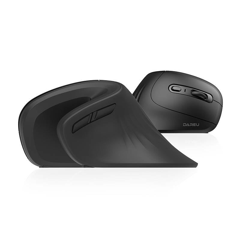 Trådløs vertikal mus Dareu LM109 Magic Hand Bluetooth + 2.4G (sort)