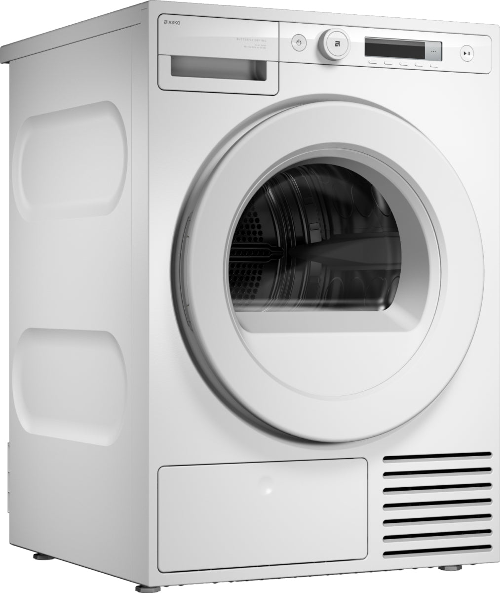 Asko Classic T108HW er en tørretumbler designet i Sverige med ekstra robust konstruktion for en problemfri hverdag i mange år. Den har en kapacitet på 8 kg og 10 programmer for nem og effektiv tørring. Maskinen har et brugervenligt fnugfilter, One Moti...