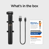 Spigen S540 W Bluetooth Selfie Stick Stativ Sort
