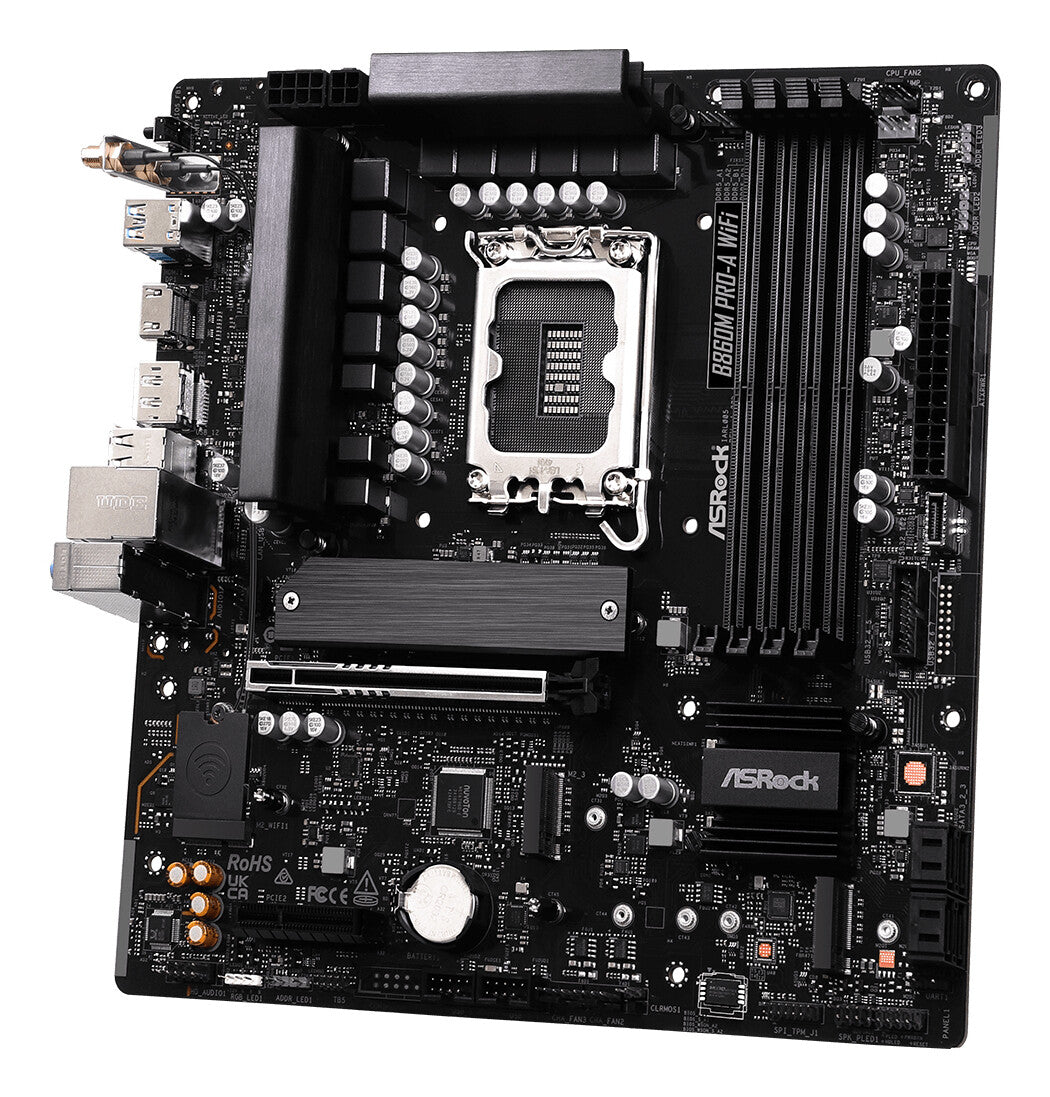 Asrock B860M Pro-A WiFi Intel B860 LGA 1851 (Socket V1) micro ATX