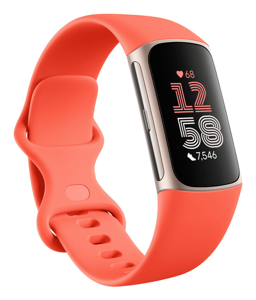 Fitbit Charge 6 AMOLED Aktivitetstracker til håndled Guld