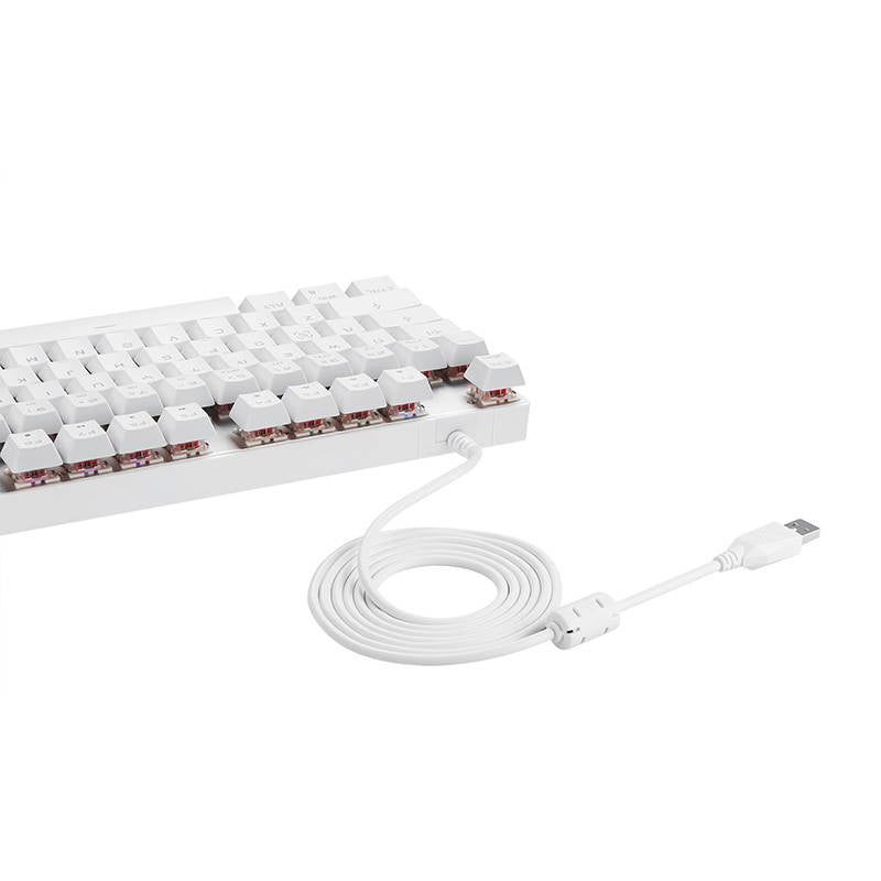 Mekanisk spil-tastatur Motospeed K82 RGB (hvid)