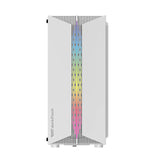 Darkflash DK151 LED-computerhylster (hvid) + 3 RGB-ventilatorer