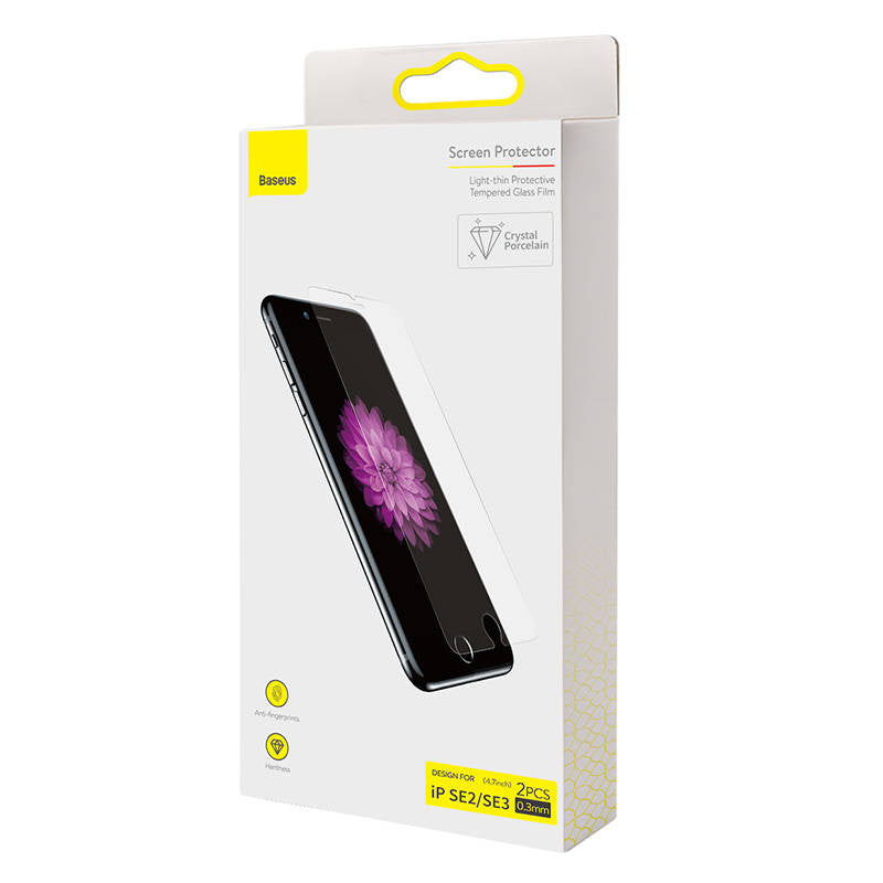 Hærdet glas 0,3 mm Baseus til iPhone SE 2 / iPhone SE 3