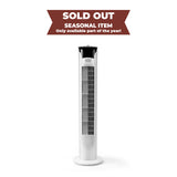 Black+Decker Tower Fan White 81cm