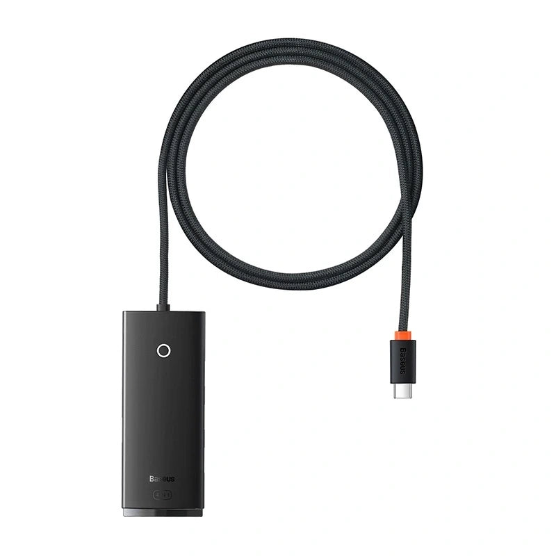 Baseus Lite Series Hub 4in1 USB-C til 4x USB 3.0 + USB-C, 1m (Sort)