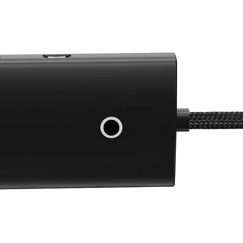 Baseus Lite Series Hub 4in1 USB-C til 4x USB 3.0 + USB-C, 1m (Sort)