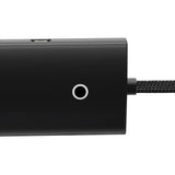 Baseus Lite Series Hub 4in1 USB-C til 4x USB 3.0 + USB-C, 1m (Sort)