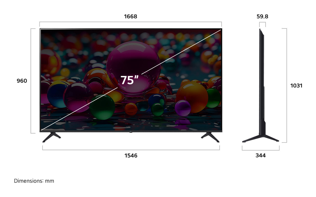 LG 75UA75006LA UHD 4K Smart TV