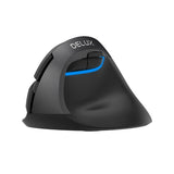 Trådløs vertikal mus Delux M618Mini DB BT+2.4G 2400DPI (sort)