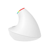 Trådløs vertikal mus Delux M618C 2.4G 1600DPI RGB (hvid)