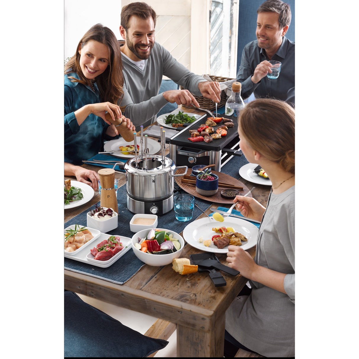 WMF Lono 0415040011 raclette grill 8 person(er) 1500 W Sort, Krom