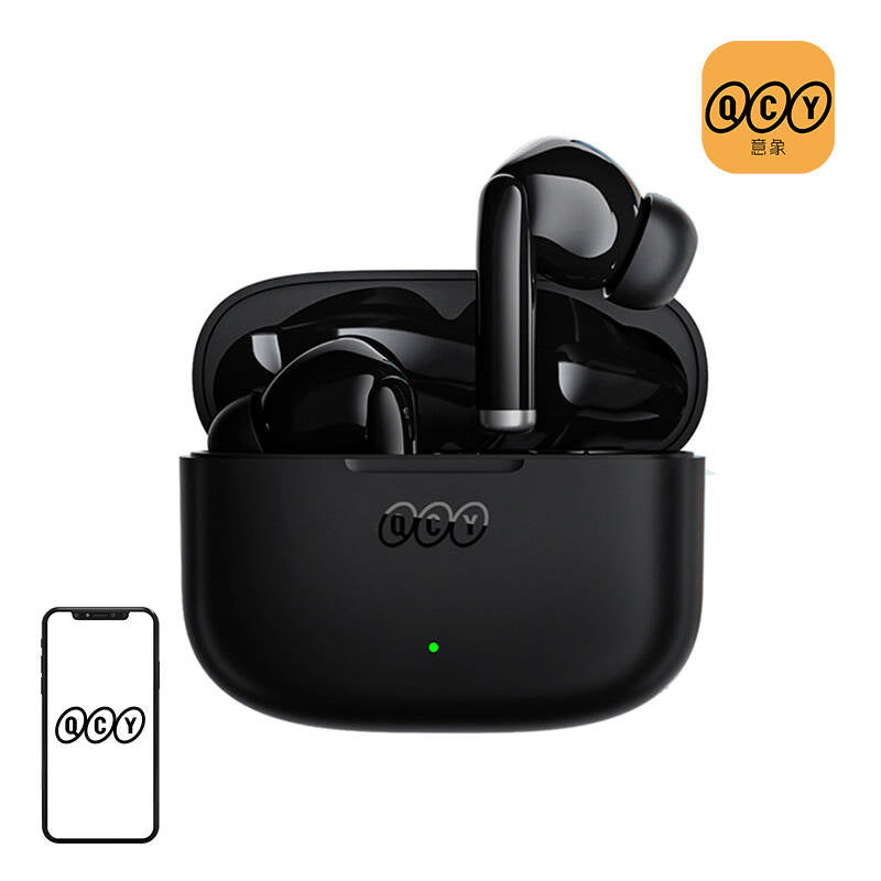Høretelefoner TWS QCY T19 (sort)