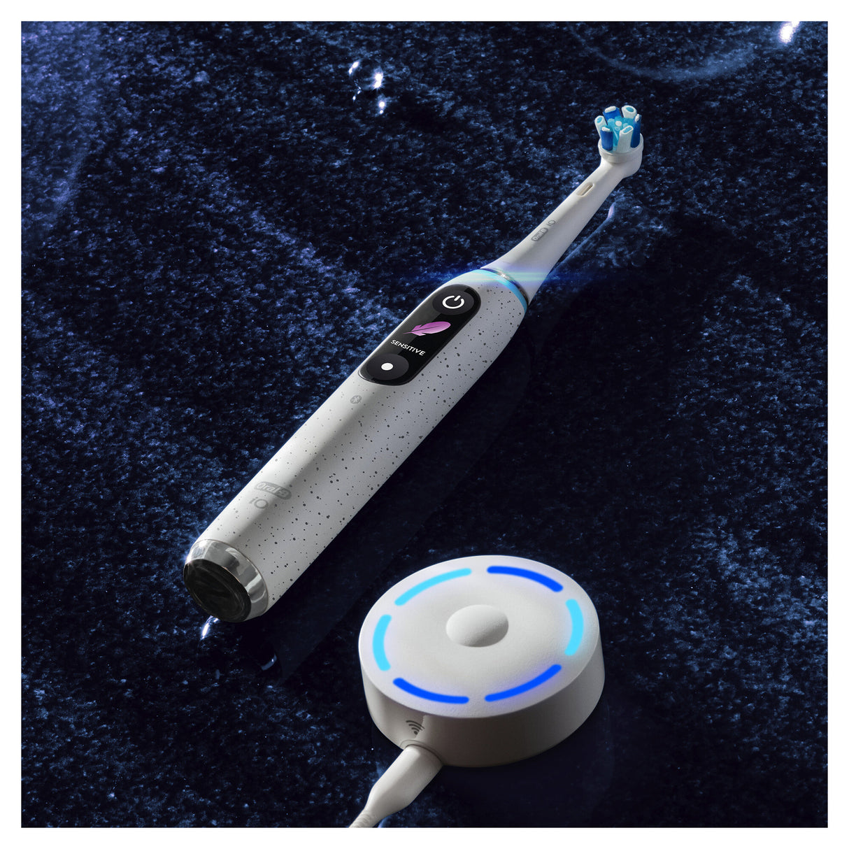 Oral-B iO Series 10 Voksen Roterende, pulserende tandbørste Hvid