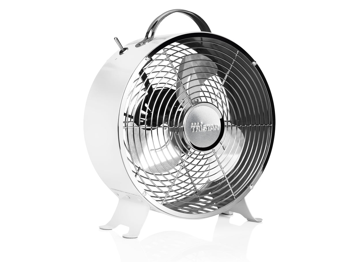 Tristar VE-5967 ventilator Sølv, Hvid