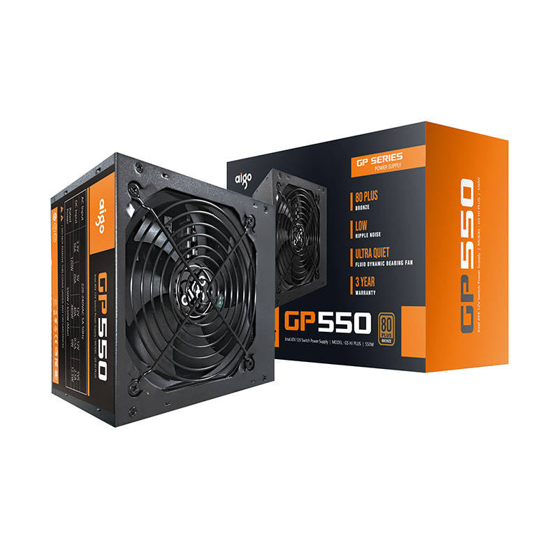 Computer Power Supply Aigo GP550 80 Plus Bronze 650W (sort)