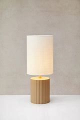 Markslöjd Can white/beige bordlampe