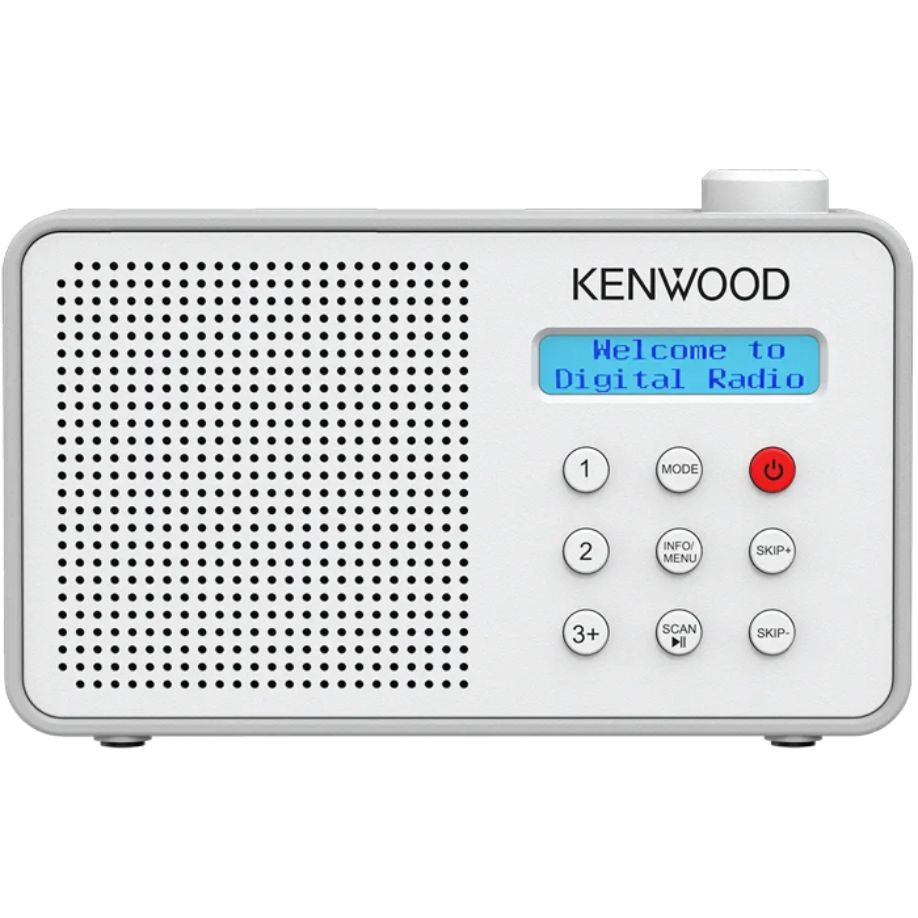 Kenwood CR-M25DAB-W Portable DAB+ radio m/ Bluetooth og indbygget batteri - hvid