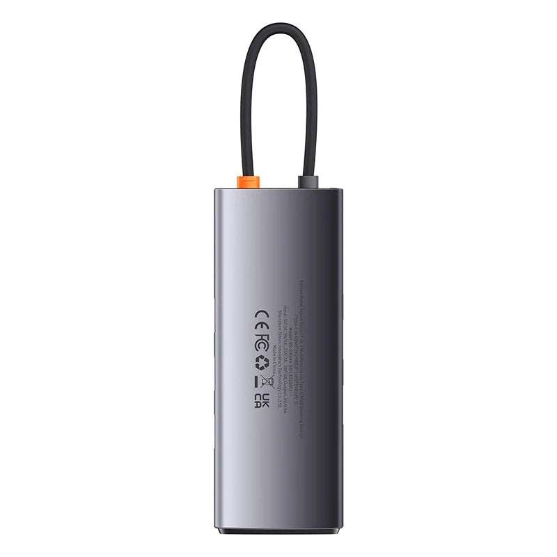 Hub 7in1 Baseus Metal Gleam Series, USB-C til 3x USB 3.0 + HDMI + USB-C PD + VGA + Ethernet RJ45