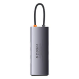 Hub 7in1 Baseus Metal Gleam Series, USB-C til 3x USB 3.0 + HDMI + USB-C PD + VGA + Ethernet RJ45