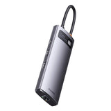 Hub 7in1 Baseus Metal Gleam Series, USB-C til 3x USB 3.0 + HDMI + USB-C PD + VGA + Ethernet RJ45