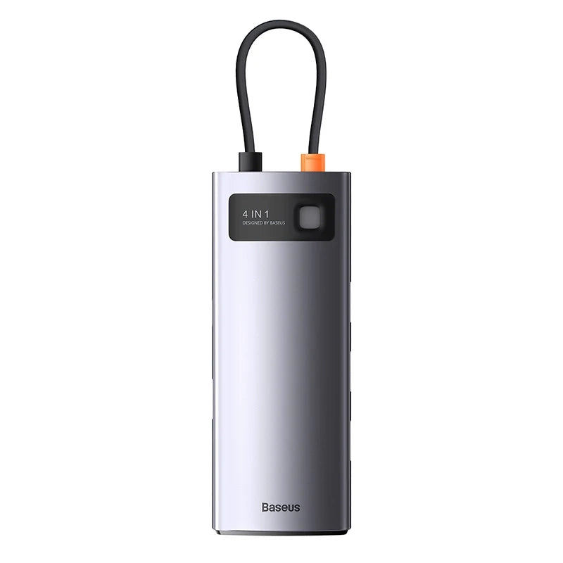 Hub 4in1 Baseus Metal Gleam Series, USB-C til 4x USB 3.0