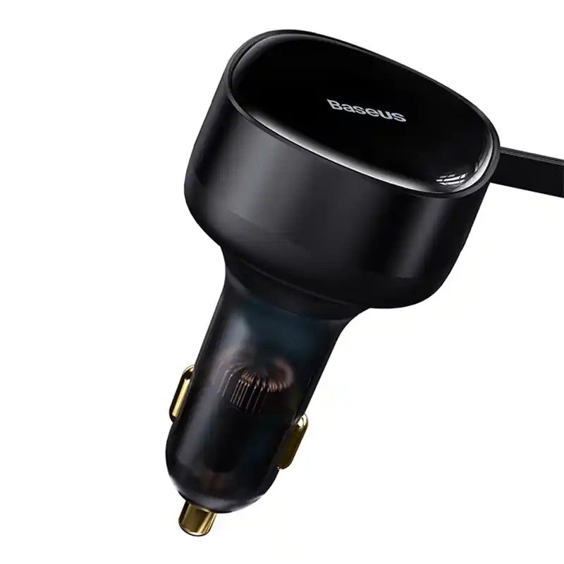 Biloplader Baseus Enjoyment med kabel USB-C + Lightning 3A, 30W (sort)