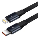 Biloplader Baseus Enjoyment med kabel USB-C + Lightning 3A, 30W (sort)