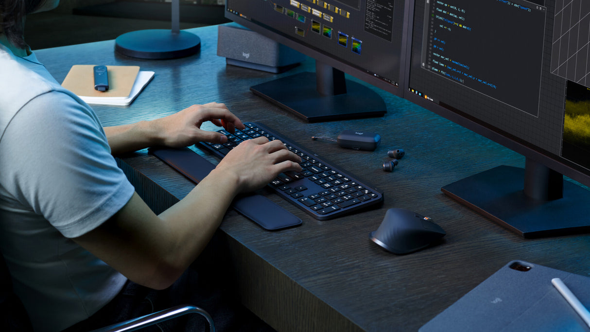 Logitech Master MX Keys S Combo tastatur Mus inkluderet Kontor Bluetooth QWERTY US International Grafit