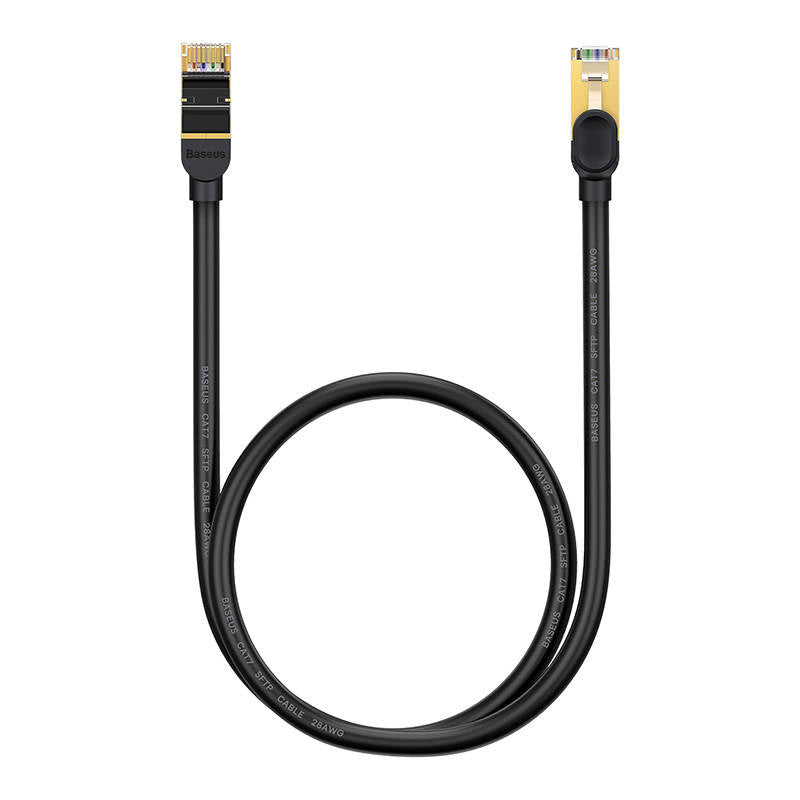 Baseus Ethernet RJ45, 10Gbps, 1m netværkskabel (sort)
