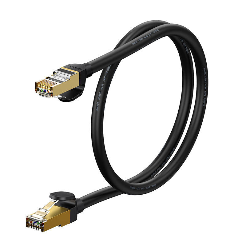 Baseus Ethernet RJ45, 10Gbps, 1m netværkskabel (sort)