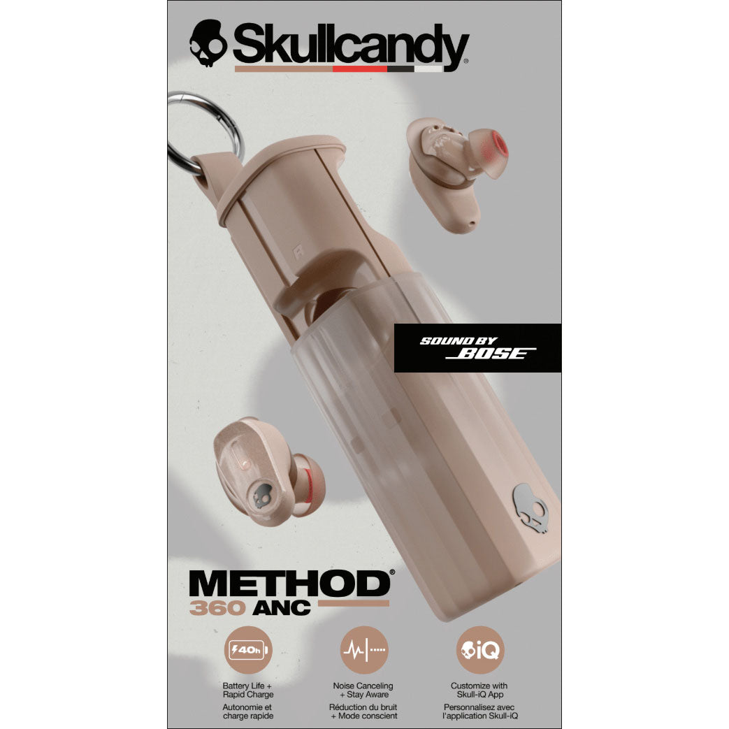 Skullcandy Headphone Method 360 In Ear Anc Earth Brown