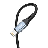 Kabel VFAN L05 Lightning til mini jack 3,5 mm AUX, 1 m (grå)