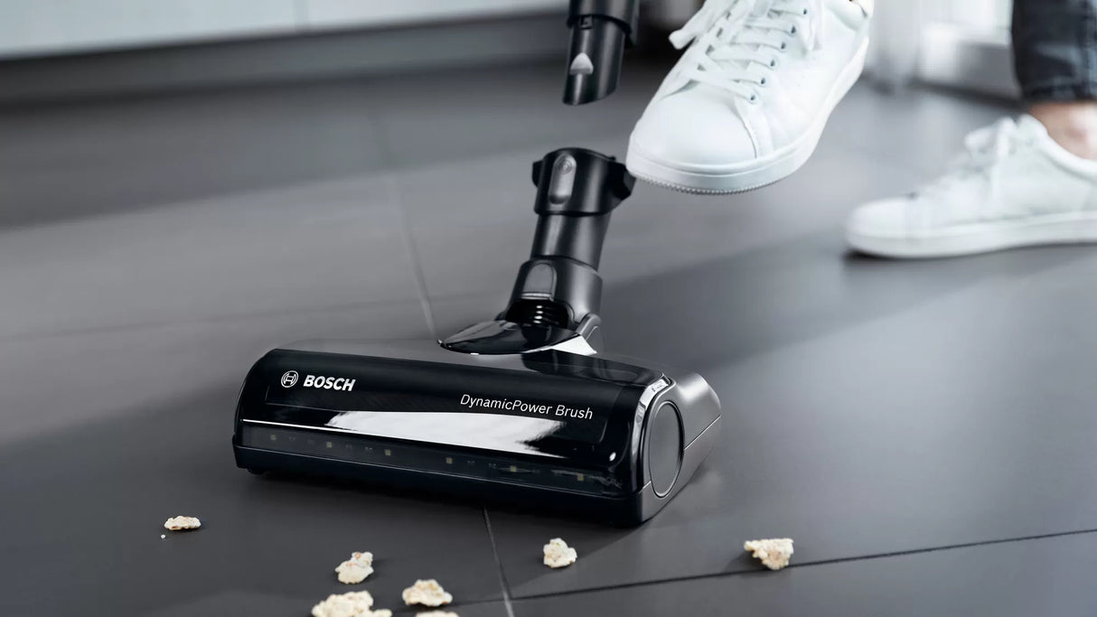 Bosch BBS711W stav støvsuger & elektrisk kost 2-i-1 stangstøvsuger Batteri Dry Hygiejnefilter Poseløs 0,3 L Hvid