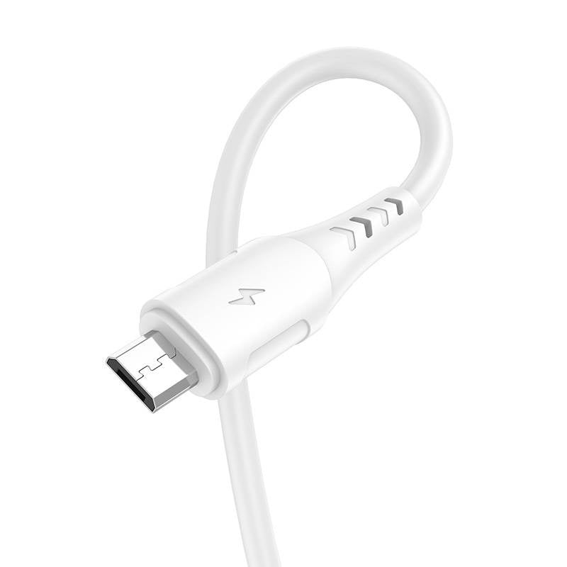 USB til Micro USB-kabel VFAN Colorful X12, 3A, 1m (hvid)