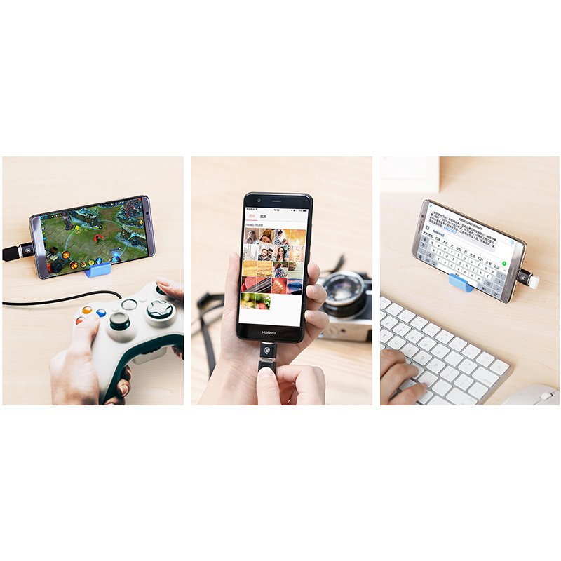 Baseus Mini USB-A to USB-C OTG Adapter - Black