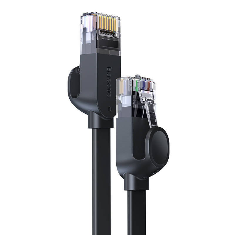 Baseus Ethernet RJ45, 1Gbps, 1,5 m netværkskabel (sort)