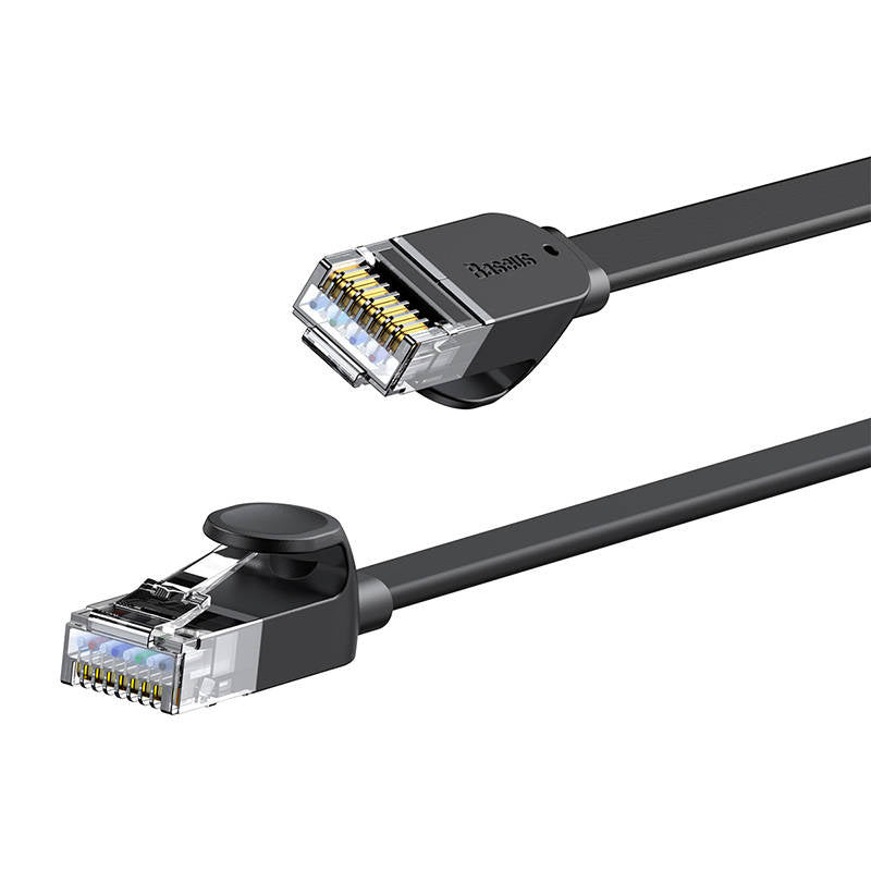Baseus Ethernet RJ45, 1Gbps, 1,5 m netværkskabel (sort)