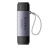 Baseus Lite Series SD/TF-hukommelseskortlæser, USB + USB-C (grå)