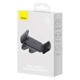 Baseus Steel Cannon 2 Bilholder til Ventilation Grid (sort)