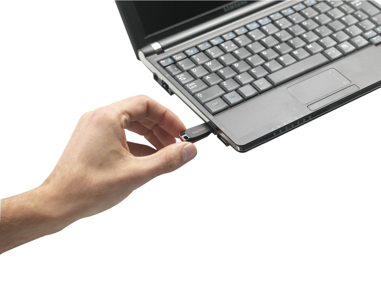 SanDisk Cruzer Blade USB-nøgle 128 GB USB Type-A 2.0 Sort, Rød