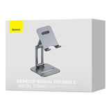 Standholder Baseus Biaxial til telefon (grå)