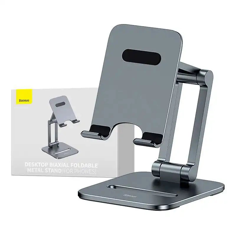 Standholder Baseus Biaxial til telefon (grå)