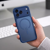 Tech Protect Magpeak Magsafe Cc Iphone 17 Pro Max / 18 Pro Max Mat Dyb Blå