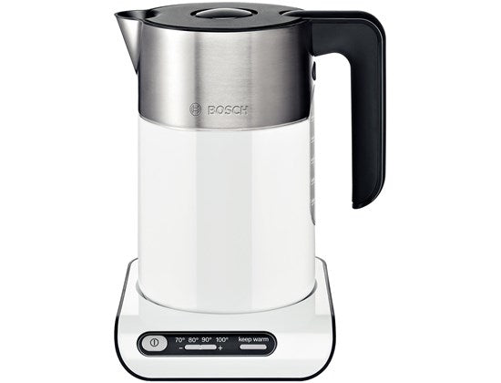 Bosch TWK8611P elkedel 1,5 L 2400 W Anthracit, Rustfrit stål, Hvid
