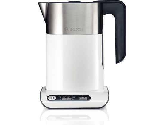 Bosch TWK8611P elkedel 1,5 L 2400 W Anthracit, Rustfrit stål, Hvid