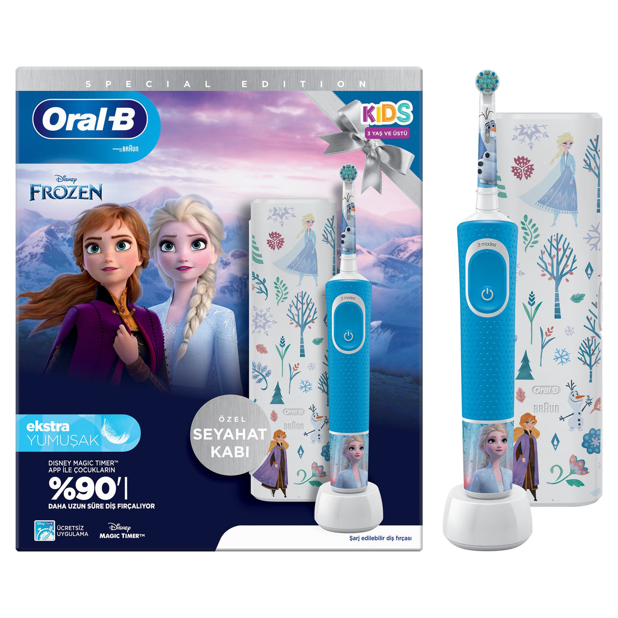 Oral-B Vitality Pro Kids 3+ med Etui Elektrisk tandbørste Disney Frozen