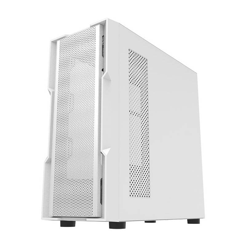 Darkflash DK431 computerkasse (hvid) + 4 vifter